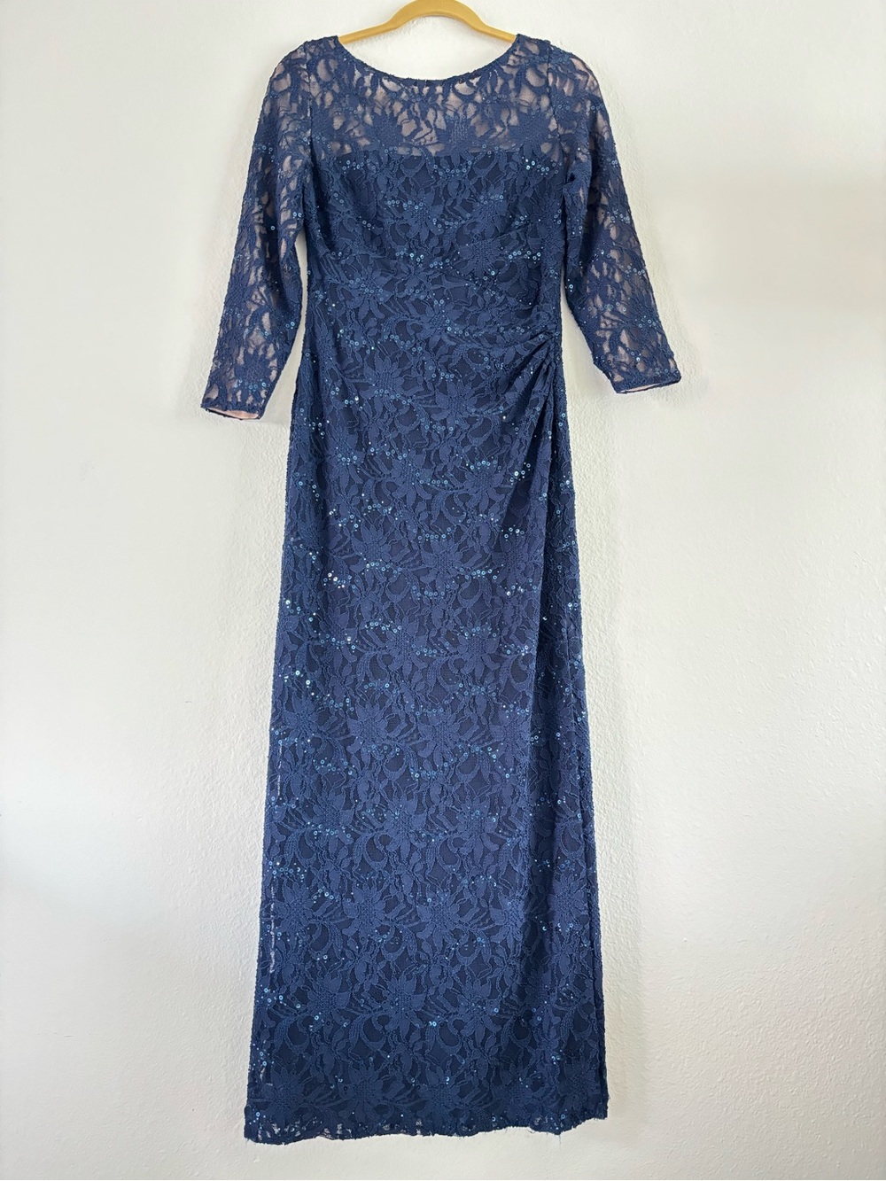Lauren Ralph Lauren Evening Sequin Lace Gown Size 8